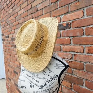 Retro Woven Straw Fedora Hat – Unisex Lightweight Summer Style